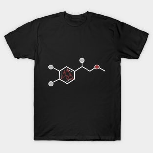 adrenaline molecule, mountains and sea T-Shirt